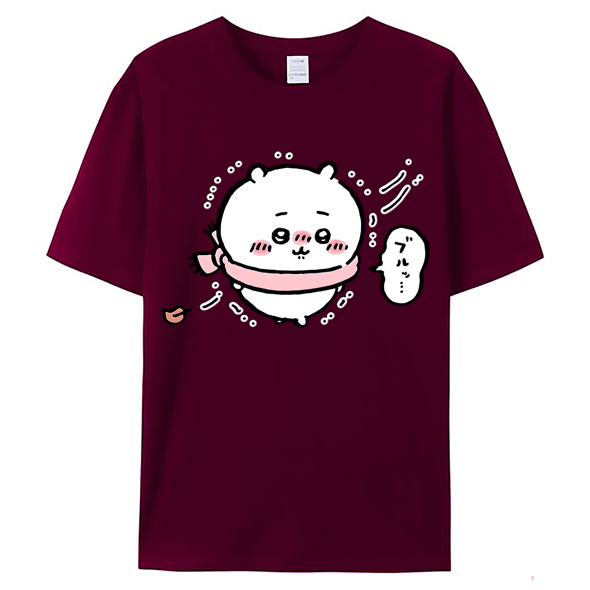 （画像用） ちいかわ ちいかわ Chii-kawa chiikawa レディースカジュアルプリントTシャツ（綿100％）